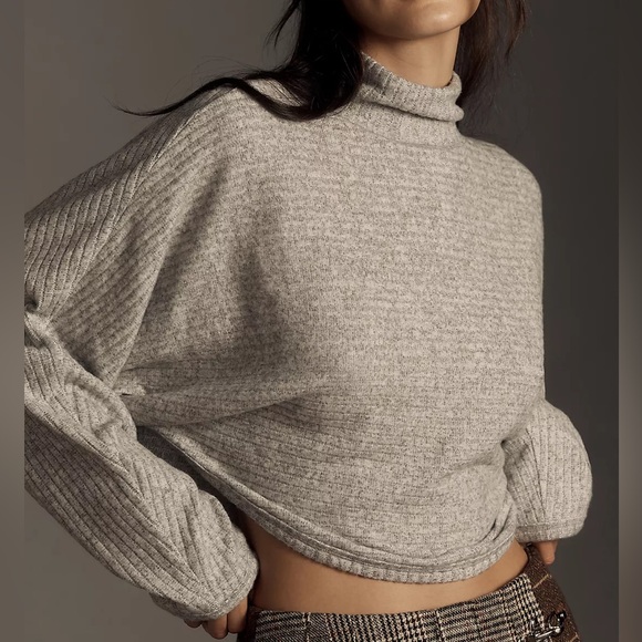 Anthropologie Sweaters - Pilcro Cozy Ribbed Turtleneck Batwing Pullover